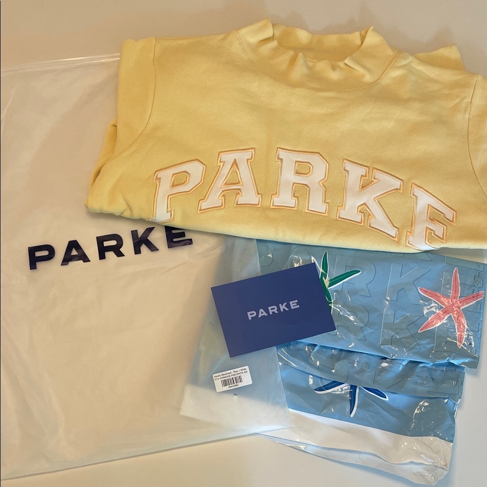 New! Parke Summerland Mockneck Peel S/M